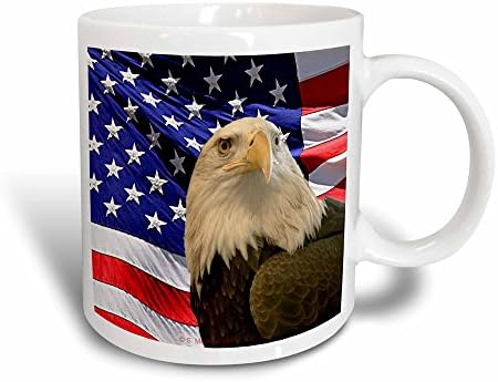 3дРоуз Санди Мартенс Патриотичен - Белоглав орел и американски флаг - Чаши (mug_21650_9)