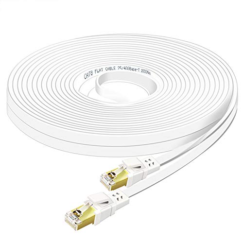 Ethernet кабел Qiuean Cat8 100 метра, е на Разположение Високоскоростен Мрежов кабел Cat8 за външна и вътрешна