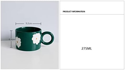 SDFGH Скандинавски Керамична Чаша с Ръчно Рисувани във формата на Цвете, Индивидуалност, Чаена Чаша с Кръгла