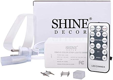 Комплект Decor Shine включва Диммерный комплект с комплект led топли ленти с дължина 45 метра/150 фута
