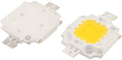 X-DREE Топло бяло 10 W 850-900 lm Высокомощный led SMD лампа с чип от мъниста 2 БР (Cálida lámpara de chip LED