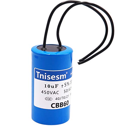 Кондензатор Tnisesm 10 icf CBB60 450 v ac с 2 жици за стартиране на двигатели за променлив ток, честота 50 Hz/60