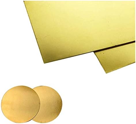 Меден лист метал YIWANGO Латунная фолио от ламарина Cu идеален за производството на изделия за ръчна работа,