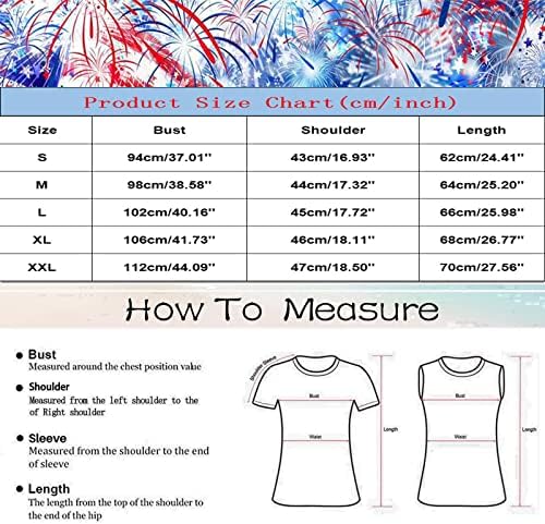 На 4 юли, Ризи за Жени с Флага на САЩ, Летни Блузи Без ръкав, с кръгло деколте, Патриотическая Риза Райе със