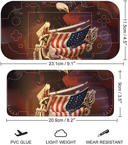 Американски Флаг Fly Eagle Военна Стикер Стикер на Кутията на Кожата Защитна Лицева панел за Nintendo Switch