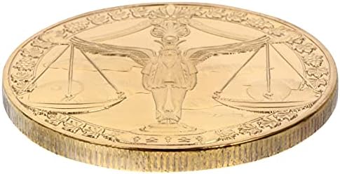 NUOBESTY Реколтата, Бижута 12 Съзвездия Възпоменателни Монети, Златни Монети Везни Антични Монети С Пожелания