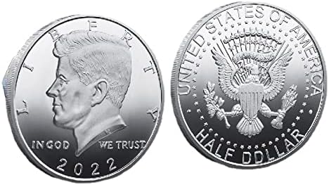 Нов Тип 2022 Президентът на САЩ Кенеди Черен Цвят Възпоменателни монети на САЩ Challenge Coin Колекционерски