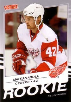 Матиас Ритола RC 2008-09 а ненадмината хокейна карта горната палуба НХЛ 241 Детройт Ред Уингс
