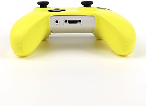 Обвивка на контролера ROTOMOON Xbox One от чист жълт силикон с 8 дръжки за палеца, защищающая от пот, устойчива
