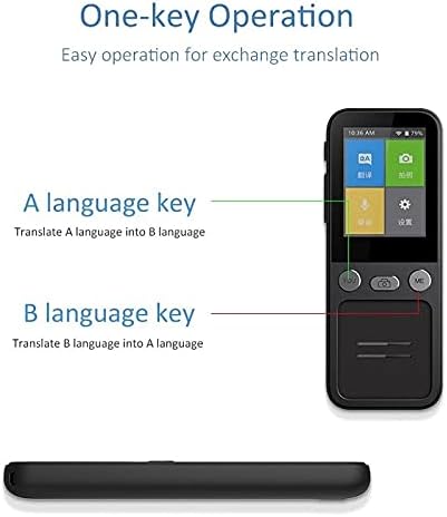 LUKEO T16 Глас превод, превод на запис, превод на снимки, преводач преводачи с изкуствен интелект (цвят: одноцветный)