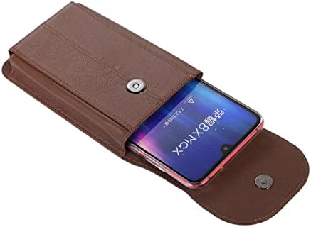 Чанта-кобур за телефон от естествена кожа, чанта-кобур за телефон за iPhone 13 Pro Max, 12 Pro Max, Galaxy S20