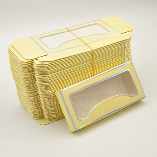 50/ опаковане за фалшиви мигли Кутия за мигли Картонена кутия за Розово 25 мм Празни кутии за мигли (Цвят: A34,