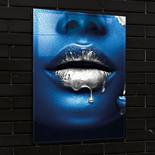 Рамка от акрил, стъкло CRYPTONITE Modern Wall Art Устни - Серия Face - Акрилни стенен арт - Фигура за печат