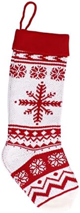 Коледни Чорапи Едра Тел с по-Голям Отвор и Вместительной Вътрешна Чанта за Бонбони, Сладки Коледни Декорации,
