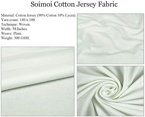 Памучен трикотажная плат Soimoi, бяла кърпа с фин модел, плат с принтом ширина 58 см