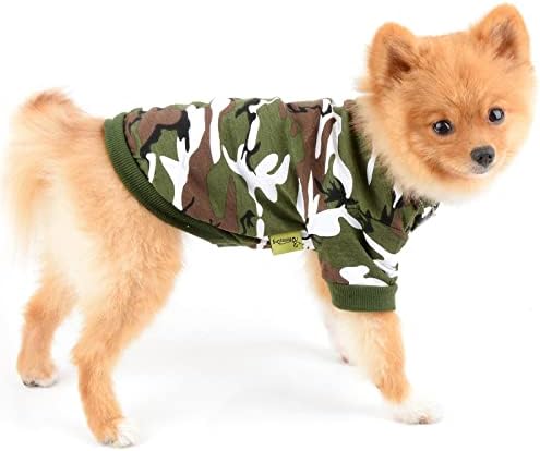 ПЛАТЕНА Армията Зелена Hoody с качулка за Кучета, Тениска С качулка, Дрехи За Малки Кучета, Камуфляжные Меки