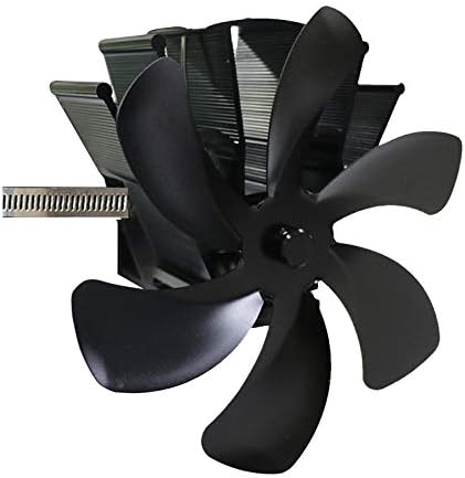 MIFOR YYYSHOPP 6 от Лопатките на Вентилатора за термична пещ с дърва горелка Безшумен Черен Вентилатор за домашна