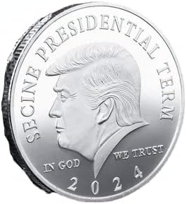 Оцветен Възпоменателна Златна Монета Тръмп 2024 г., Медал Challenge, Икона на Президента на САЩ Тръмп, Колекционерски монети (2)