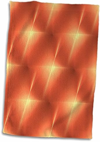 Триизмерен фрактал ярко-оранжев цвят, във формата на звезда. - Кърпи (twl-210652-3)