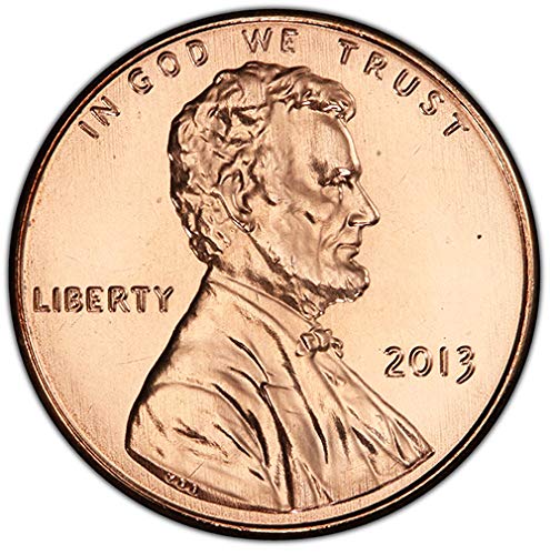 2013 P & D BU Lincoln Shield Cent Choice Комплект от 2 монети, Монетен двор на САЩ, без да се прибягва
