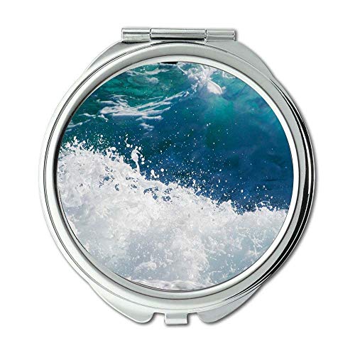 Огледало, огледало за грим, плаж, природа на океана, карманное огледало, джобно огледало
