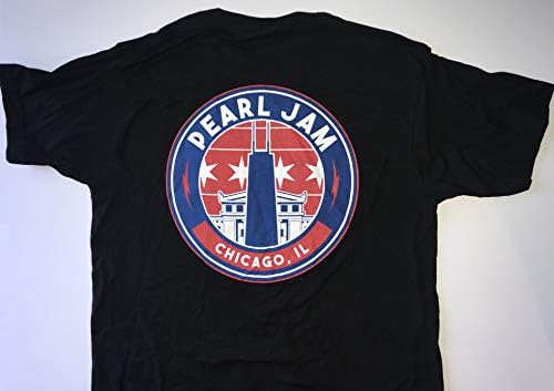 Тениска Pearl Jam Wrigley Field chicago на 2018 г. с участието на малка кула Джон Хэнкока ново