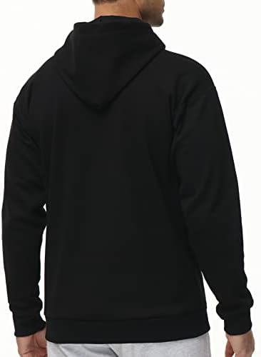 Мъжки пуловер с качулка THE GYM PEOPLE свободно намаляване на Сверхмягкого отвътре с джобове