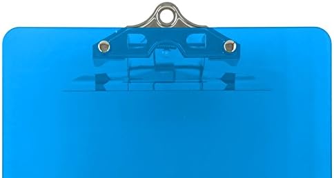 Пластмасов буфер Trade Quest Прозрачен цвят, Размер писма, Стандартна Скоба (опаковка от 6 броя) (синьо небе)