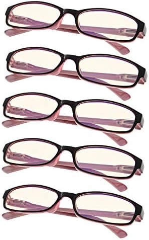 Gr8Sight 5-Pack Компютърни Очила С Защита От Uv Очила За Четене За Жени