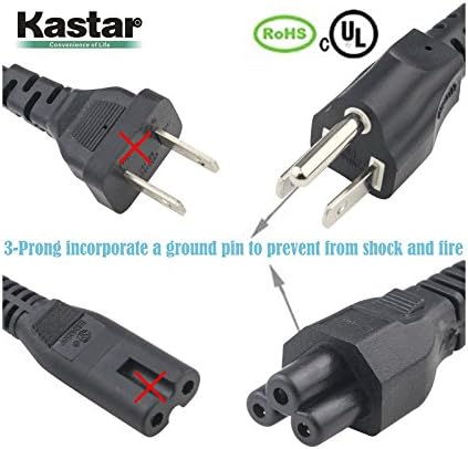 Адаптер за променлив ток Kastar, захранване 12v 6A 72 W, Размер на човката 5,5 * 2,5 мм за LCD монитори, LCD