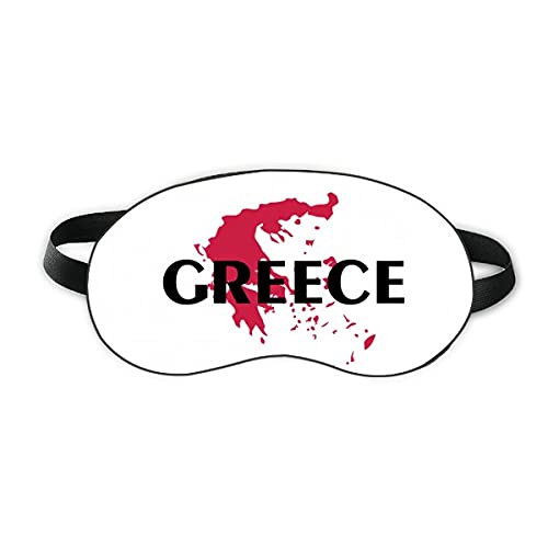 Гръцката Карта На Европа Мит За Сън Щит За Очите Мека Нощна Превръзка На Очите На Сивата Чанта За Носене