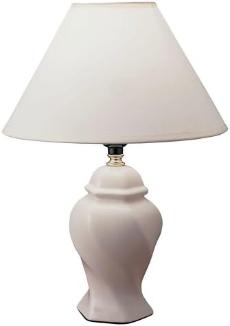 Настолна лампа с Керамично акцент Руда International 606IV, 15 x 10 x 10, Слонова Кост
