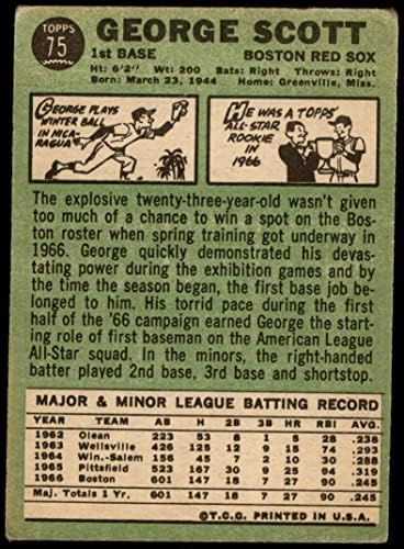 1967 Topps 75 Джордж Скот Бостън Ред Сокс (бейзболна картичка) PHAIR Ред Сокс