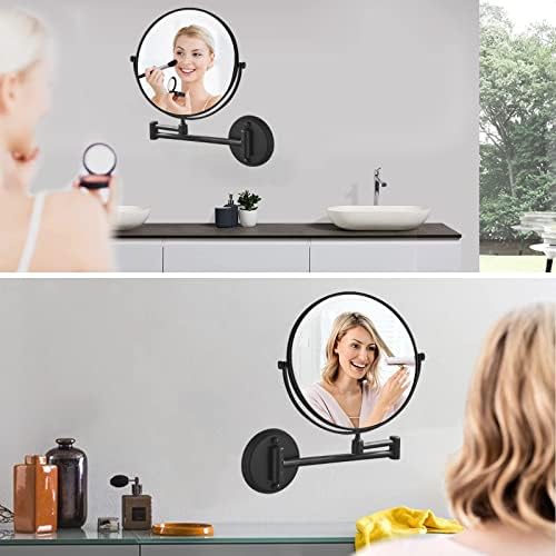 Огледало за грим SRVNT, Въртящо се На 360 ° За Бръснене В Банята, монтаж на стена Увеличително Огледало За Бръснене,