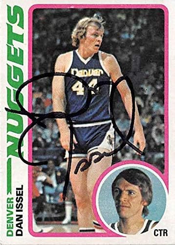 Баскетболно карта Дан Иссела с автограф (Денвър Нъгетс, Зала на славата) 1978 Topps 81 - Баскетболни карта,