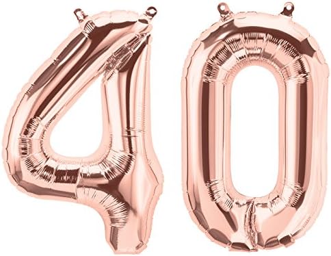 Бижута от Розово злато за 40-ия Рожден ден на жените, Аксесоари за парти на 40 дни от Раждането Включват Пердета