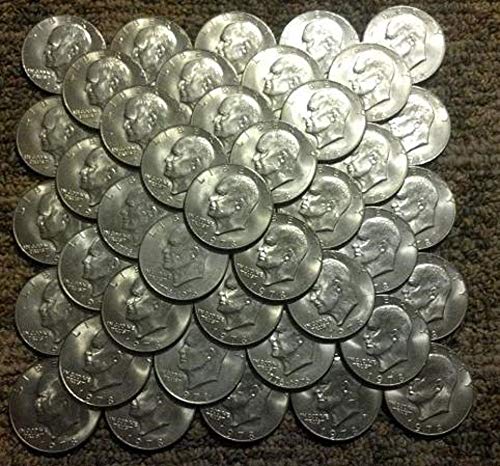 От 1971 до 1978 година Айк Айзенхауер Доларови монети на САЩ - Комплект от 2 монети на различни дати - Събират монети на стойност 1 долар