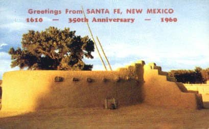 Пощенска картичка Санта Фе, Ню Мексико