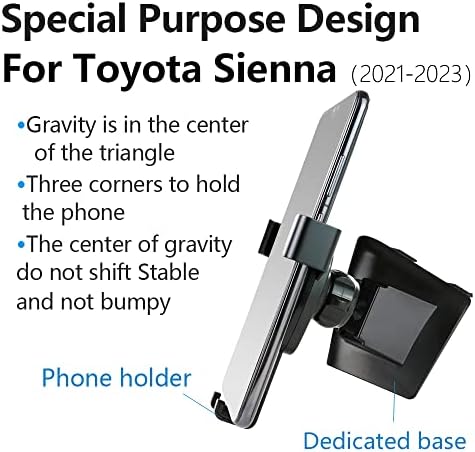 Кола номер LUNQIN за Toyota Sienna 2021-2023 Автоаксесоари Навигация Скоба Декорация на Планина за Мобилен Телефон