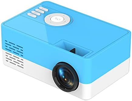 Проектор KXDFDC Инициативи, 320 *240 пиксела, Поддръжка на 1080P от USB Mini в прожектор, Домашен мултимедиен плейър, подарък за деца (Цвят: синьо)