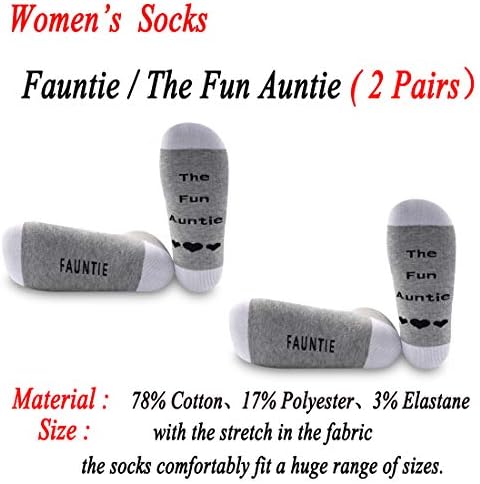 JXGZSO Фаунти Забавни Тетушкины чорапи подарък Фаунти Забавни Тетушкины чорапи е най-Добрият подарък на леля