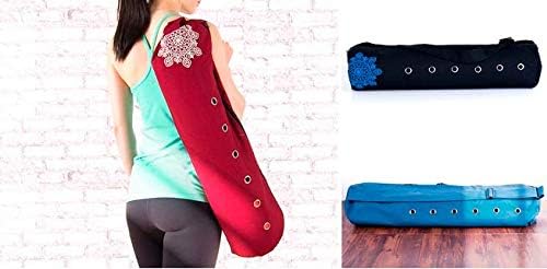 Eason Продава килимче за йога от естествен юта с подходяща памучна чанта за носене - Екологично Чист - различни