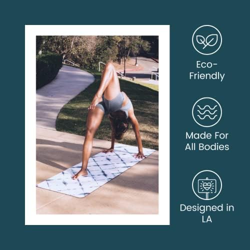 Нескользящий килимче за йога за жени и мъже | Екологично Чисти Постелки за упражнения от естествен каучук