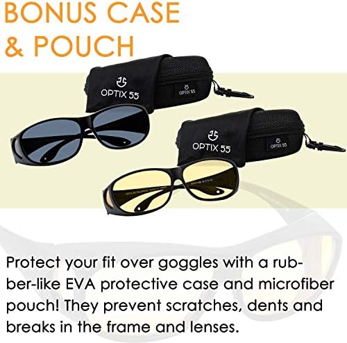 Оптикс 55 Над очилата са Подходящи за шофиране ден/нощ с висока разделителна способност, Слънчеви Очила с аромат