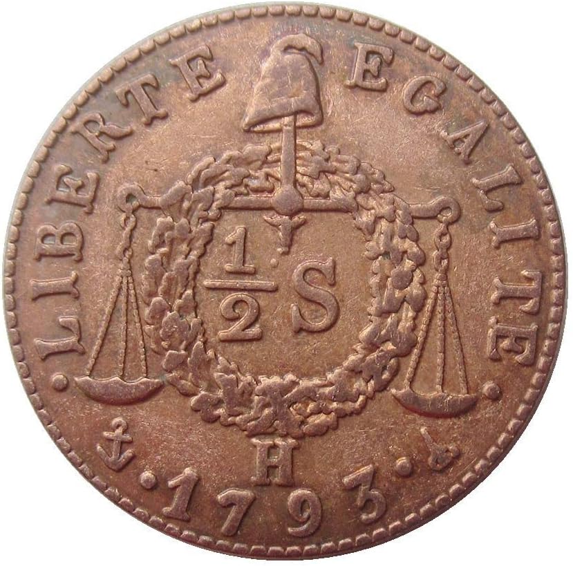 1793 Френска Чуждестранна Копие от Медна Възпоменателни монети