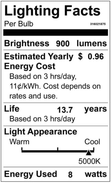 Лампи EcoSmart EcoSmart Равностойността на 100 W A15 С регулируема яркост Вентилатор за домакински уреди Конец