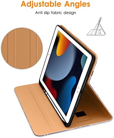 Фирмен калъф за iPad 9th / 8th / 7th поколение 10.2 Инча 2021/2020/2019, Калъф-поставка за бизнес-Фолио от висококачествена