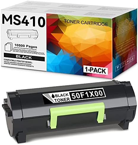 Касета с тонер 501X50F1X00 - LVEL, Съвместим с MS410, Замяна за принтер на Lexmark MS415dn MS410d MS410dn MS415dn