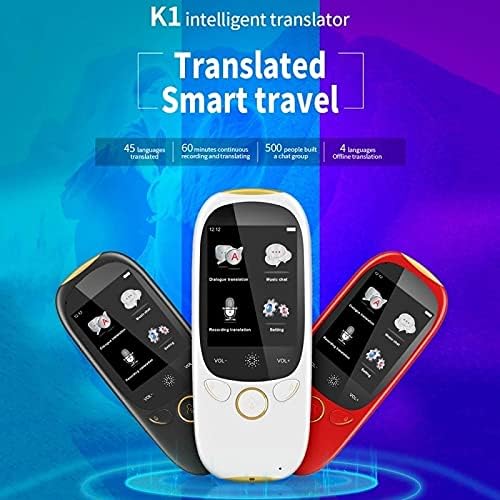 LYSLDH K1 Гласов преводач с 2.0 инчов екран Smart Business Travel AI Machine Translation 512 MB + 4 GB Преводач