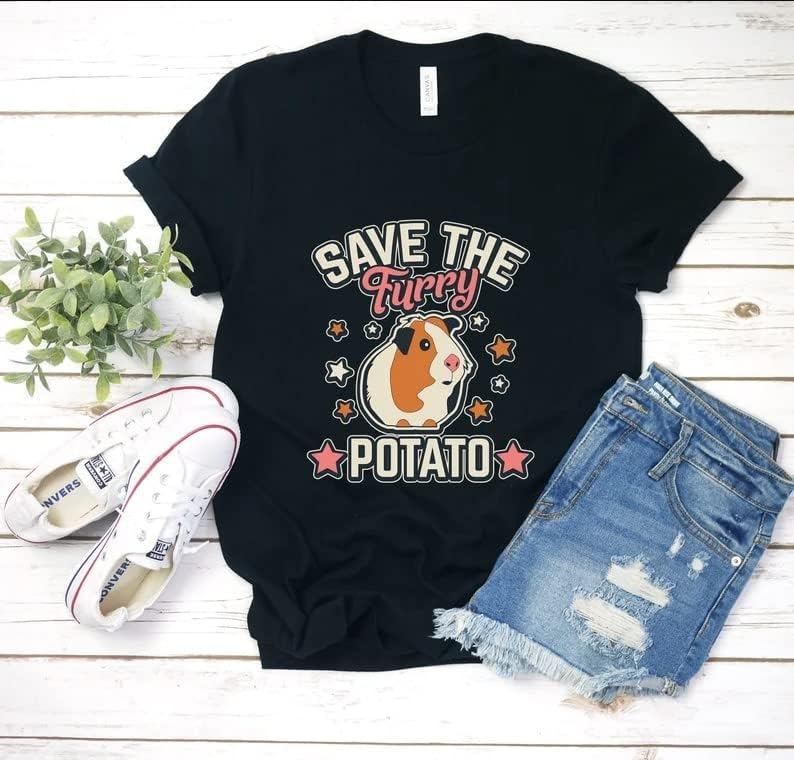 Сладка тениска Save The Пухкави Диван, Идея за подарък от Пухкав Картофи на Ден на Майката Любител на Животните